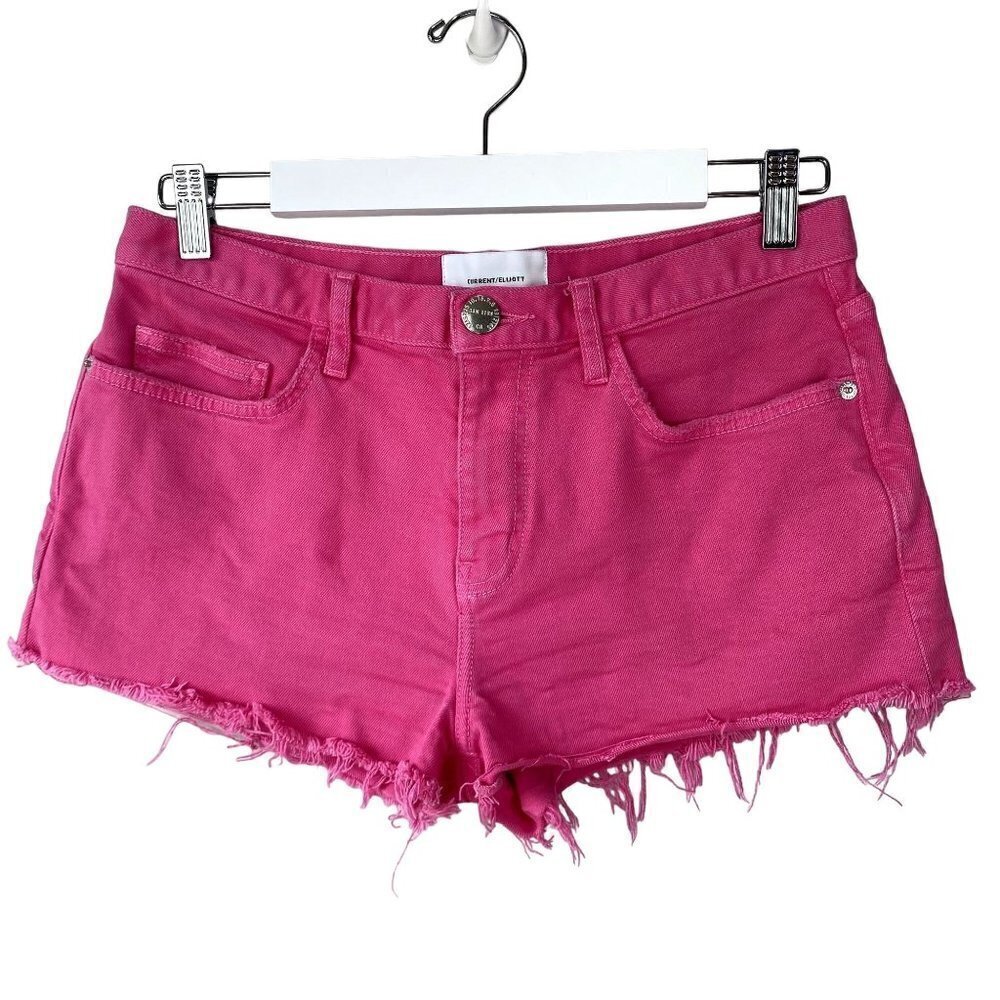 Current/Elliott The Boyfriend Jean Shorts Fandango Pink 27